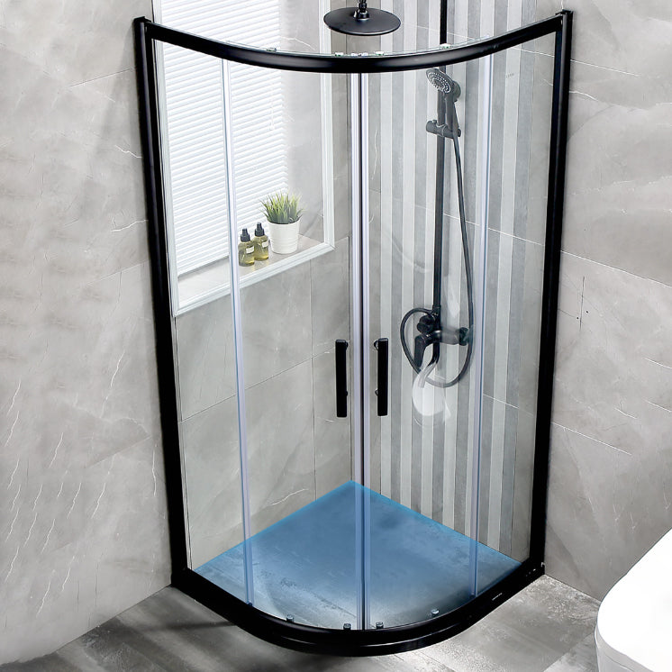 Semi-Frameless Double Sliding Shower Enclosure with Double Handles