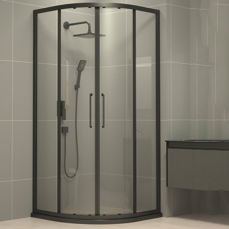 Framed Double Sliding Shower Enclosure Round Shower Enclosure