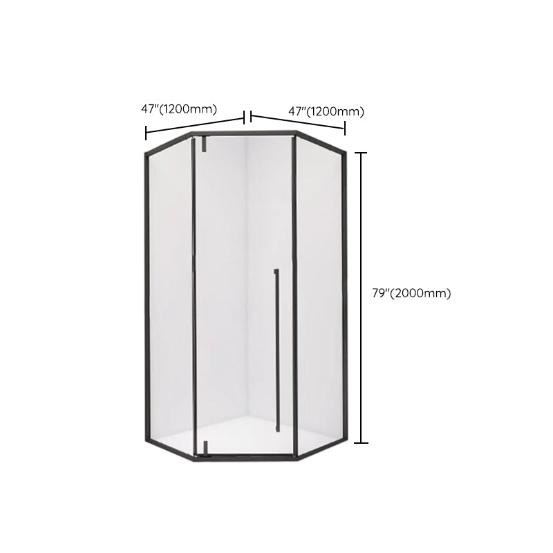 304 Stainless Steel Frame Shower Enclosure with 2 Door Handle