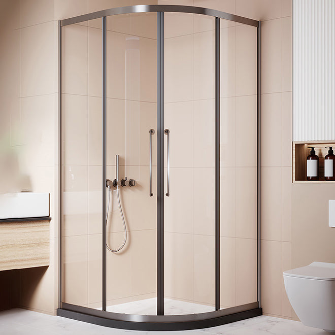 Framed Double Sliding Shower Stall Tempered Glass Shower Stall