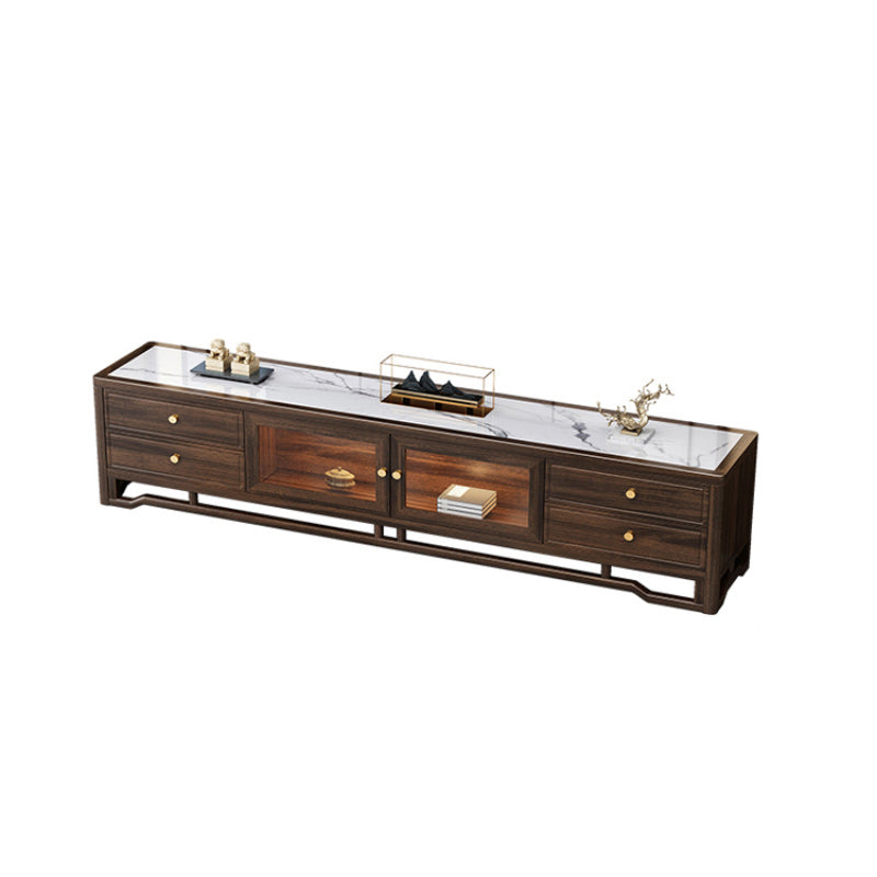 Glam TV Media Stand Drawers Incloused TV Media Console with for Living Room