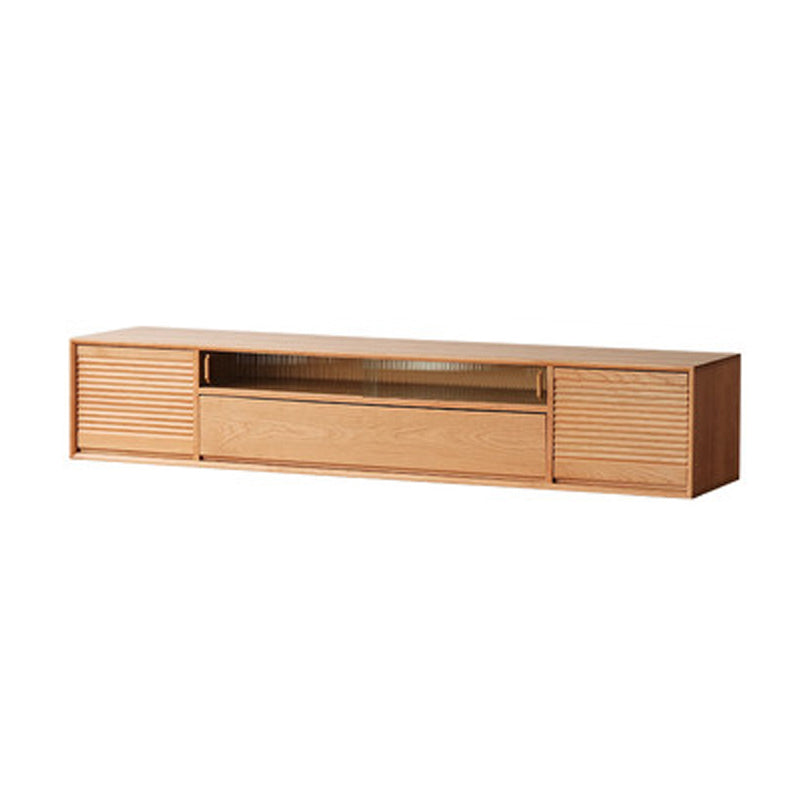 Scandinavian TV Media Stand Solid Wood TV Media Console with Drawer