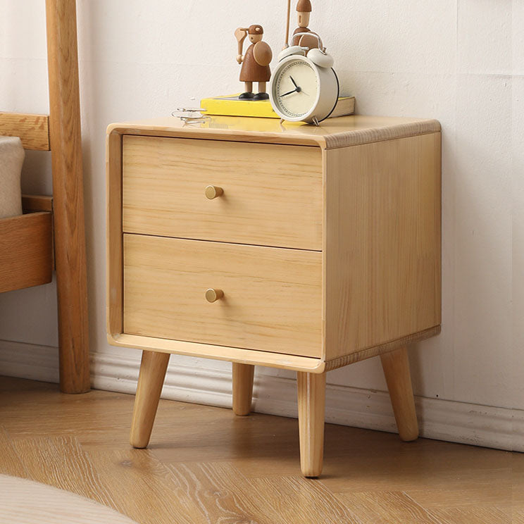 Modern Wood Bed Nightstand Drawers Included Night Table for Bedroom