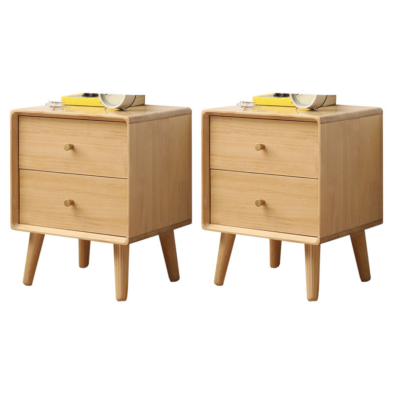 Modern Wood Bed Nightstand Drawers Included Night Table for Bedroom