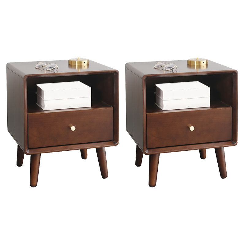 Modern Wood Bed Nightstand Drawers Included Night Table for Bedroom