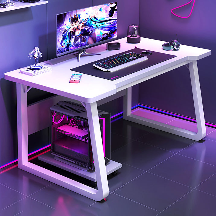 Contemporary Wooden Computer Desk Sled Base 23.62-inch Wide Gaming Desk