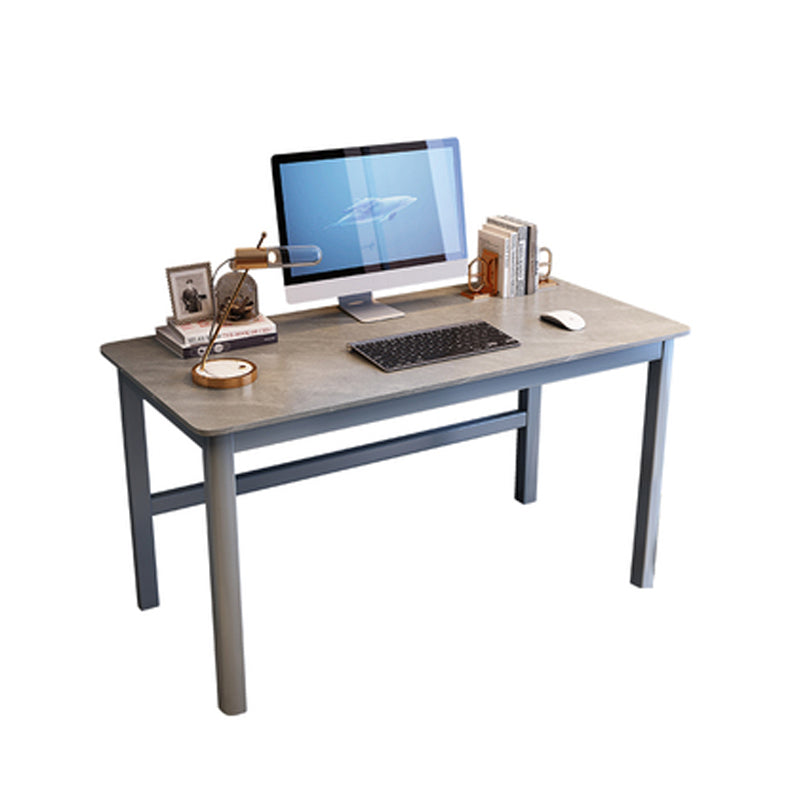 Industrial Rectangular Computer Desk Antique Finish Gaming Desk