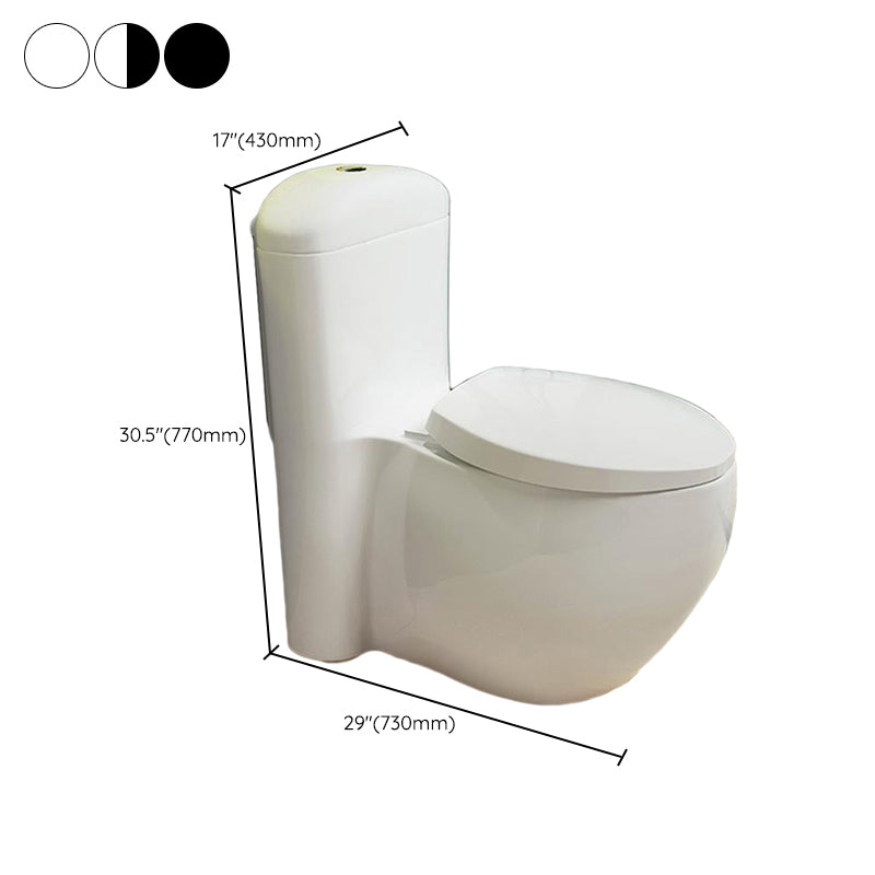 Traditional Toilet Bowl One Piece Toilet Floor Mounted Siphon Jet Flush Toilet