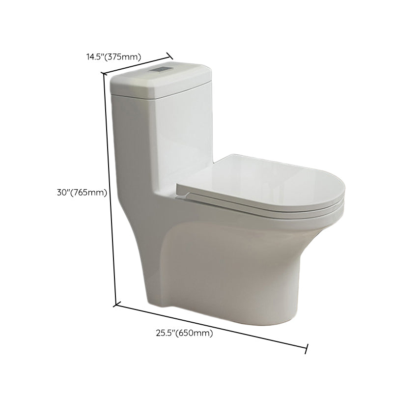 Traditional Toilet Bowl One Piece Toilet Floor Mounted Siphon Jet Flush Toilet