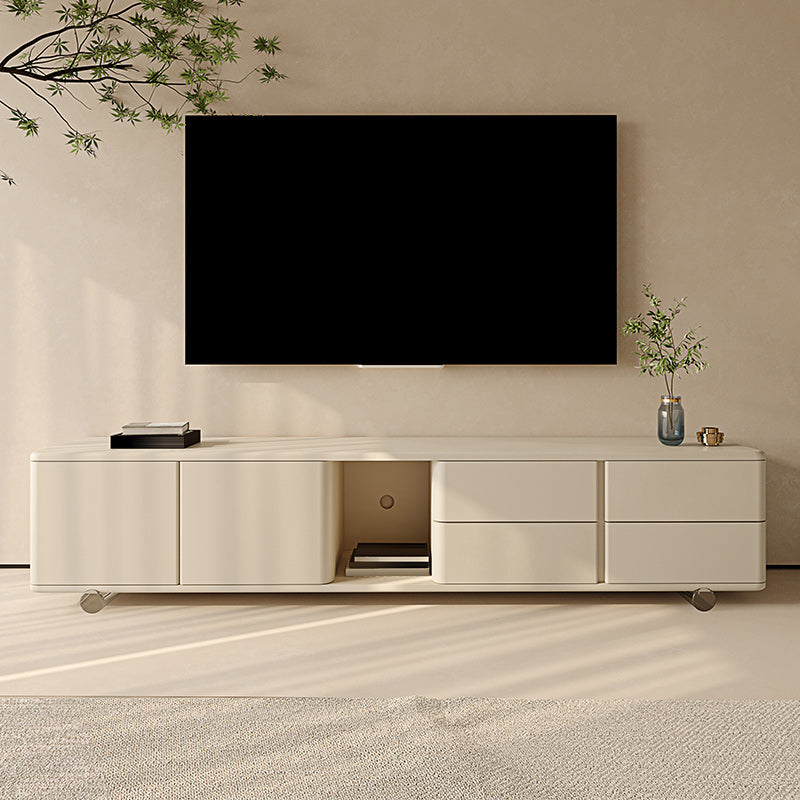 Modern Media Console Wood Media Console TV Stand with 4 Drawers