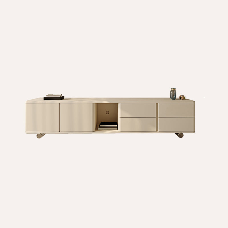 Modern Media Console Wood Media Console TV Stand with 4 Drawers