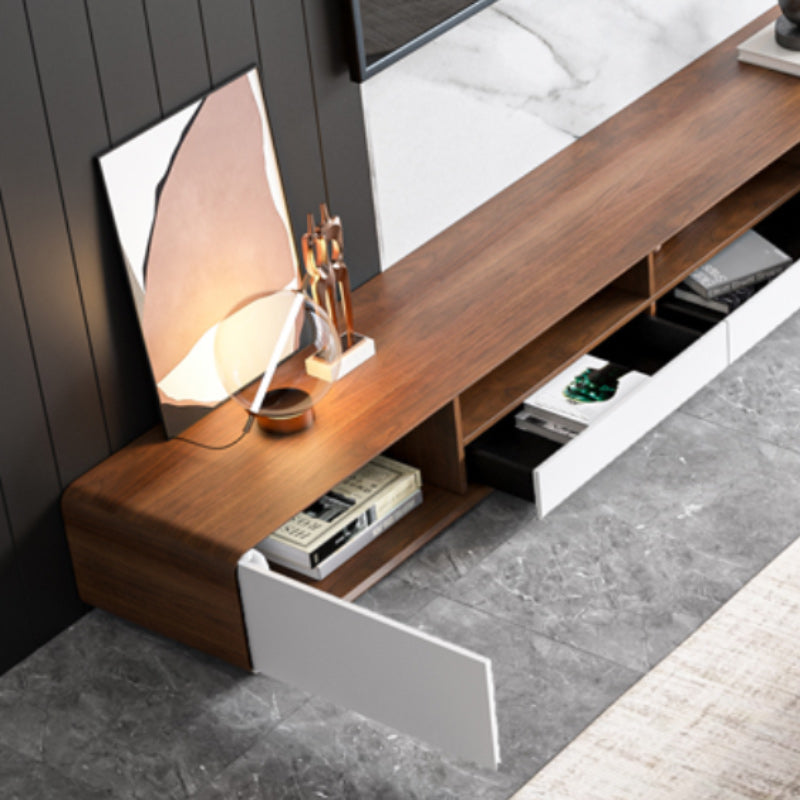 Modern Media Console Wood Media Console TV Stand with Drawers