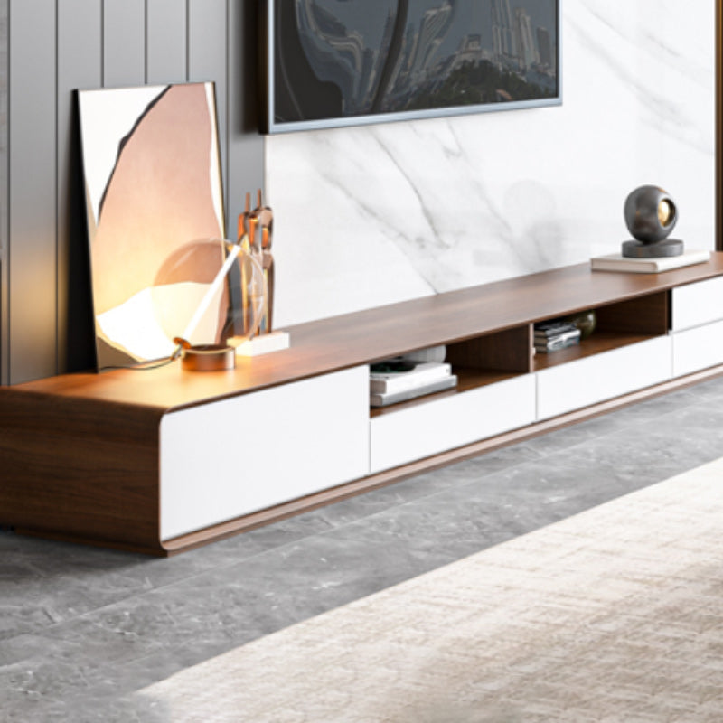 Modern Media Console Wood Media Console TV Stand with Drawers