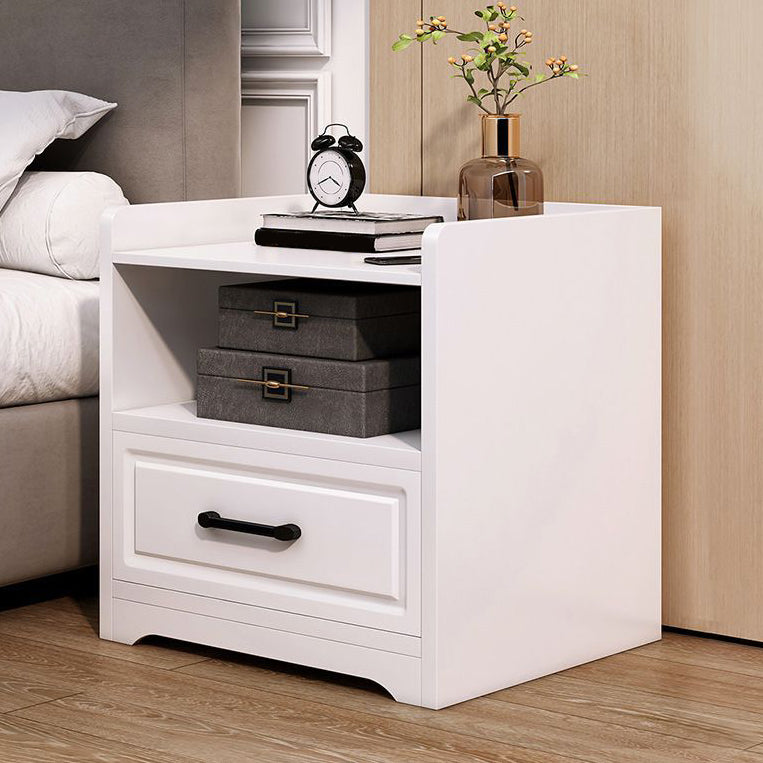 Modern Accent Table Nightstand Drawer Storage Night Table for Home