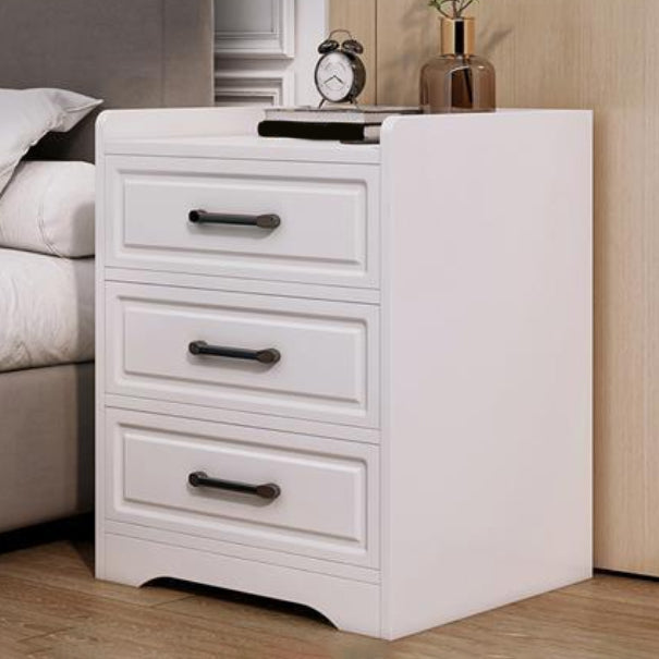 Modern Accent Table Nightstand Drawer Storage Night Table for Home