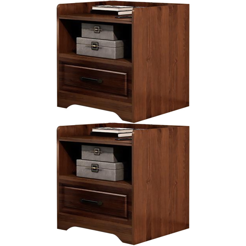 Modern Accent Table Nightstand Drawer Storage Night Table for Home