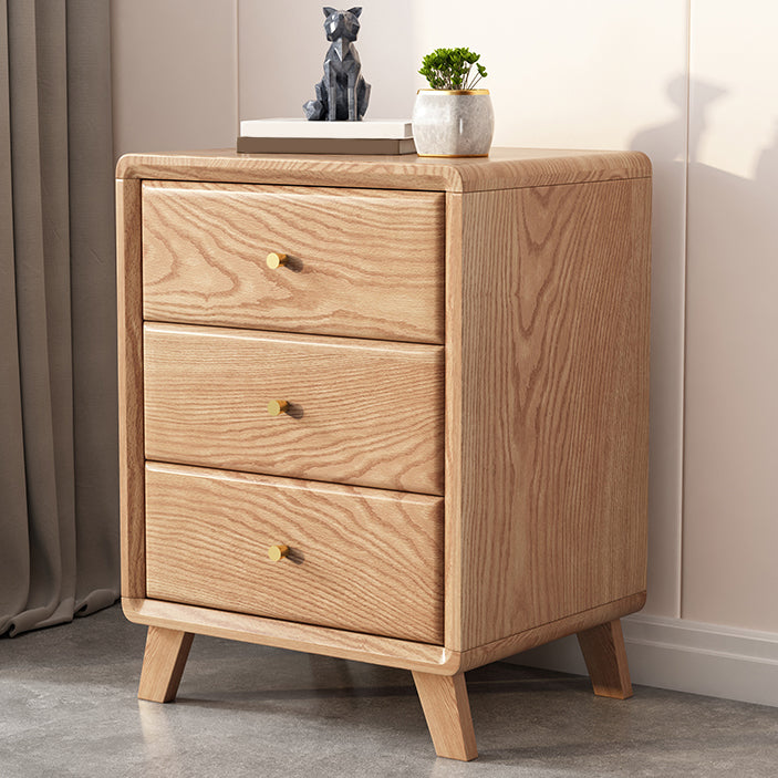 Modernism Storage Night Table 2/3 Drawers Wood Bed Nightstand for Bedroom