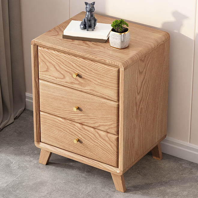 Modernism Storage Night Table 2/3 Drawers Wood Bed Nightstand for Bedroom