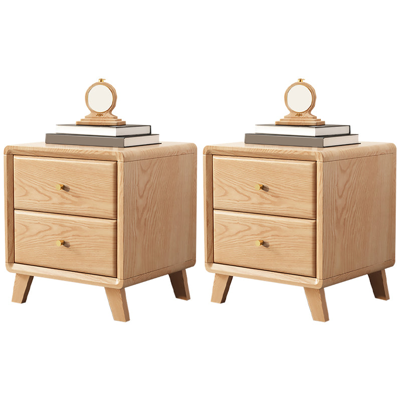 Modernism Storage Night Table 2/3 Drawers Wood Bed Nightstand for Bedroom