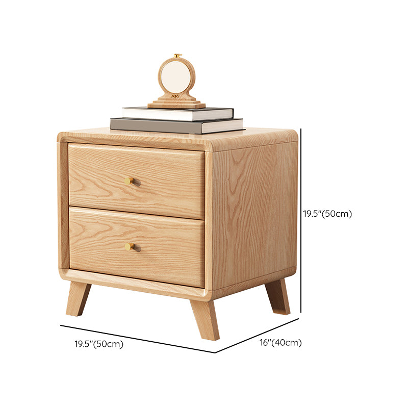 Modernism Storage Night Table 2/3 Drawers Wood Bed Nightstand for Bedroom