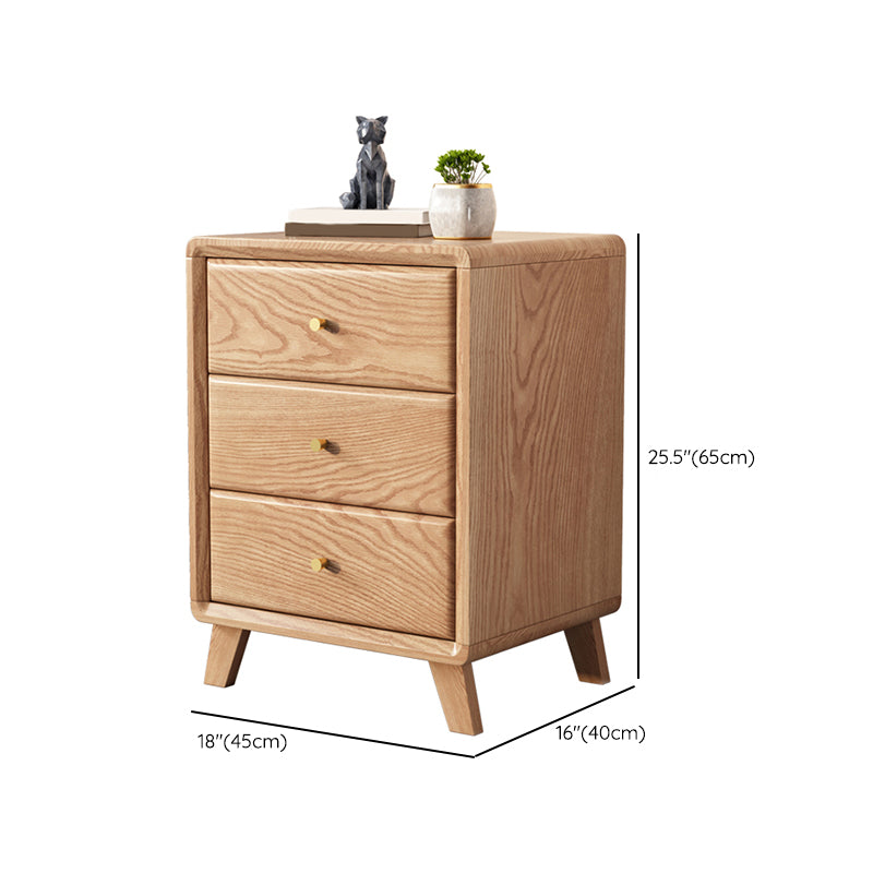 Modernism Storage Night Table 2/3 Drawers Wood Bed Nightstand for Bedroom