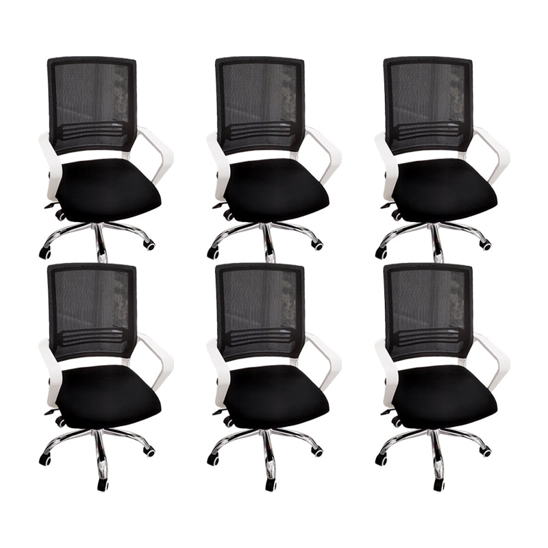 Modern Chair Fixed Arms Ergonomic Chair with Breathable Back