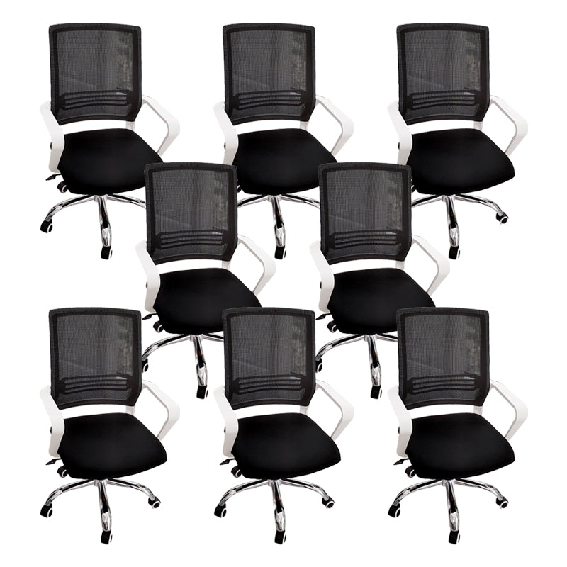 Modern Chair Fixed Arms Ergonomic Chair with Breathable Back