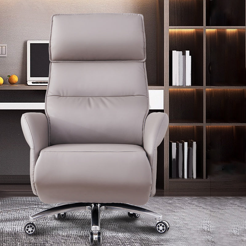 Modern Slide Office Chair Armless Leather Adjustable Seat Height Chair