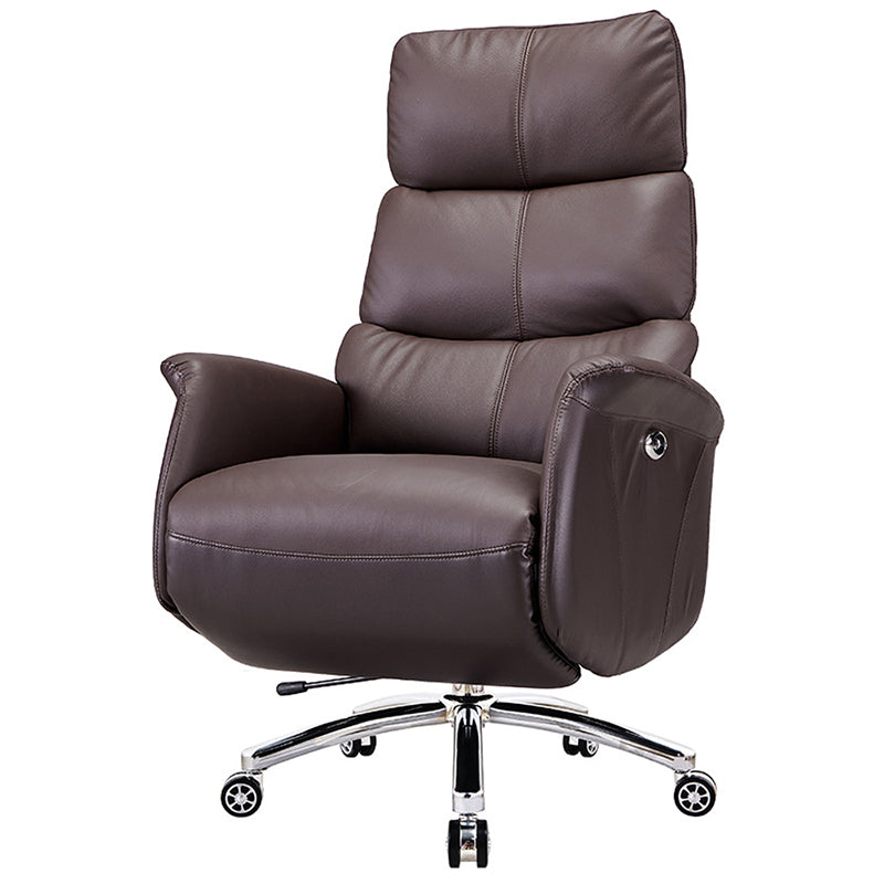 Modern Slide Office Chair Armless Leather Adjustable Seat Height Chair