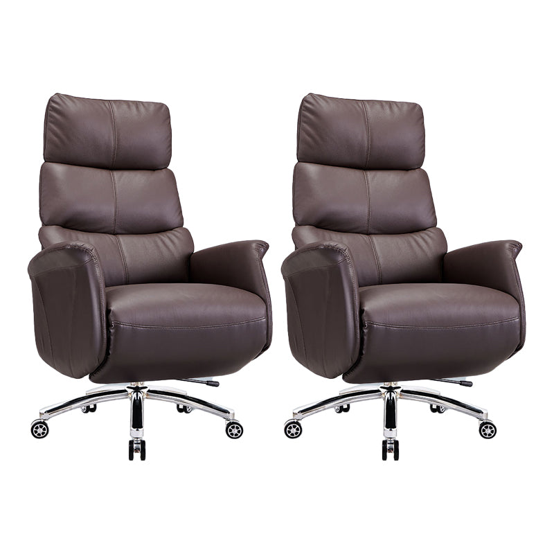 Modern Slide Office Chair Armless Leather Adjustable Seat Height Chair