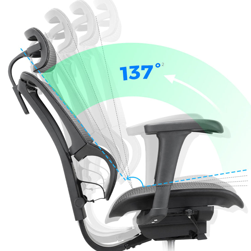 Modern Office Chair Removable Arms Adjustable Seat Height Desk Chair