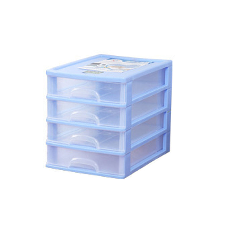 Coastal Cabinet Plastic Drawers Filing Cabinet for Home and Office