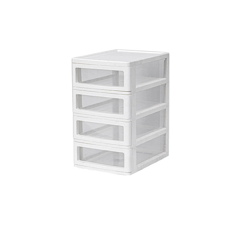 Modern Vertical File Cabinet Solid Color Plastic File Cabinet with Drawers