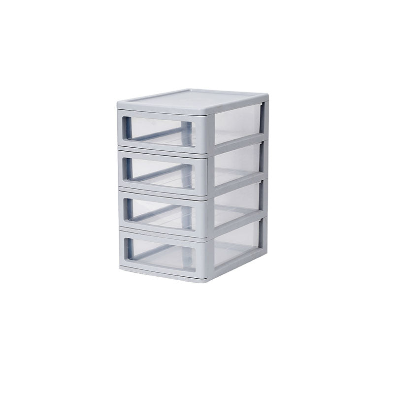 Modern Vertical File Cabinet Solid Color Plastic File Cabinet with Drawers