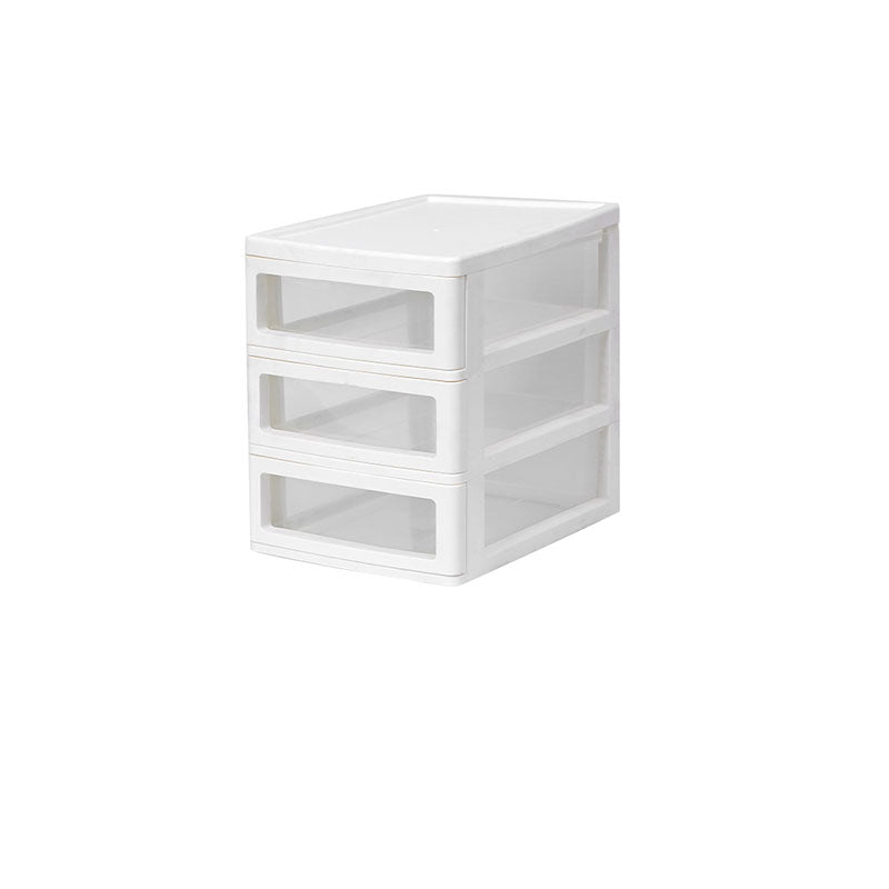 Modern Vertical File Cabinet Solid Color Plastic File Cabinet with Drawers