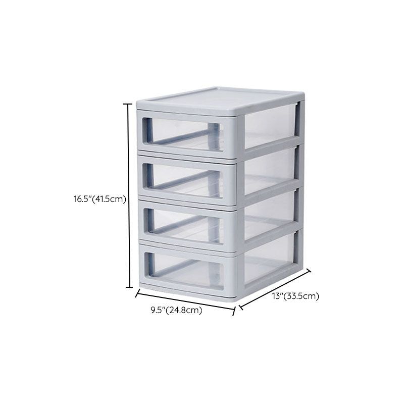 Modern Vertical File Cabinet Solid Color Plastic File Cabinet with Drawers