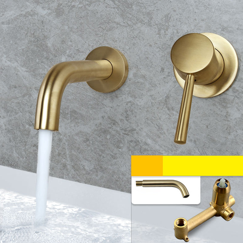 Wall Mounted Bronze Tub Filler Double Handles Bathtub Spout Tub Faucet Trim