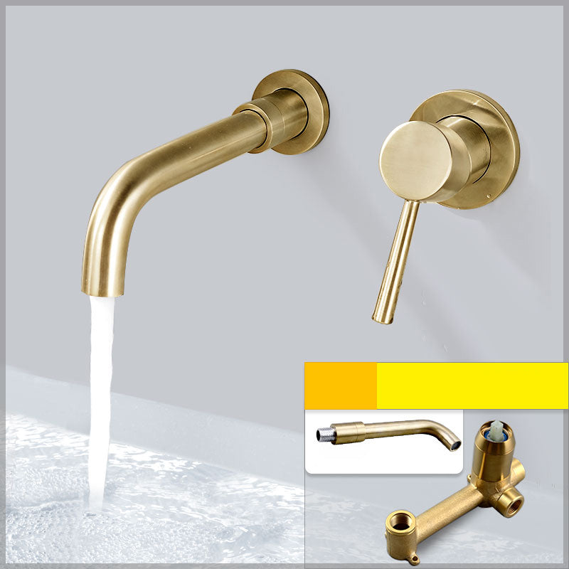 Wall Mounted Bronze Tub Filler Double Handles Bathtub Spout Tub Faucet Trim