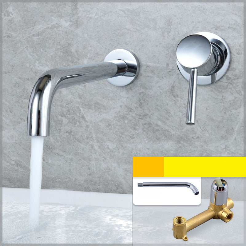 Wall Mounted Bronze Tub Filler Double Handles Bathtub Spout Tub Faucet Trim