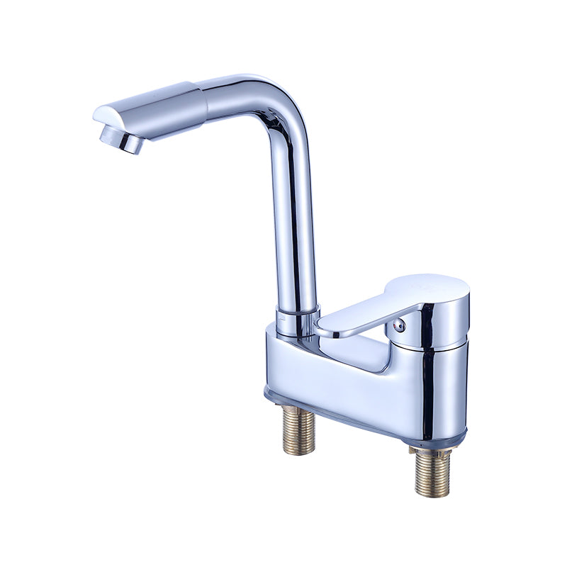 Deck Mounted Center Freestanding Tub Filler Single Handle Freestanding Faucet