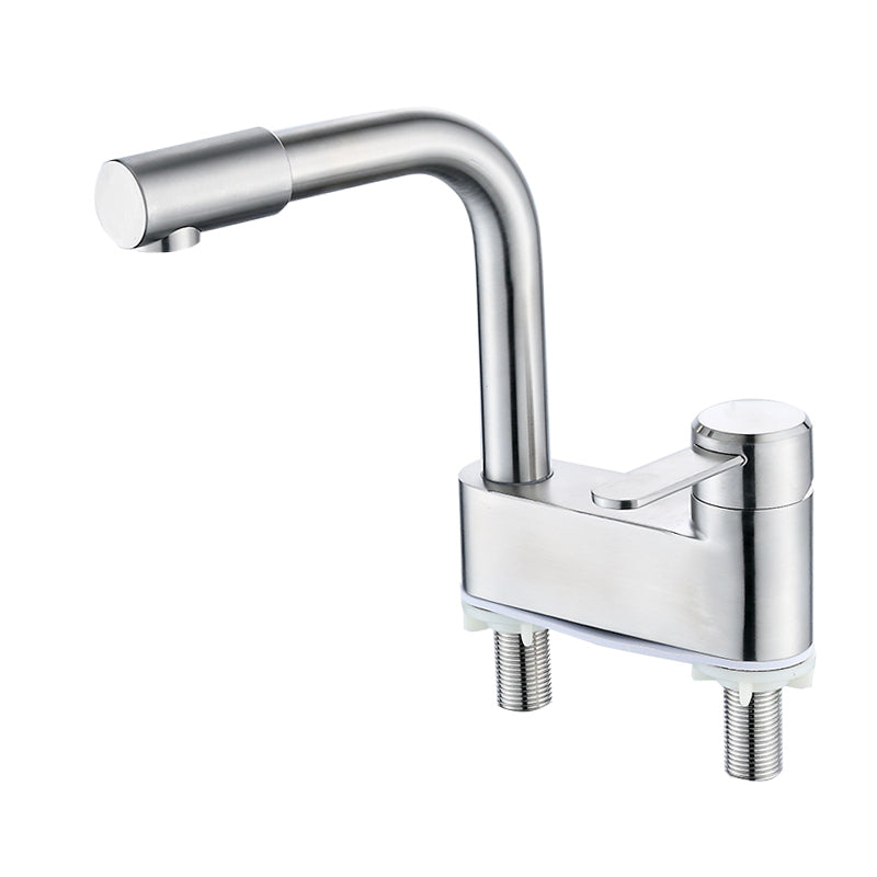 Deck Mounted Center Freestanding Tub Filler Single Handle Freestanding Faucet