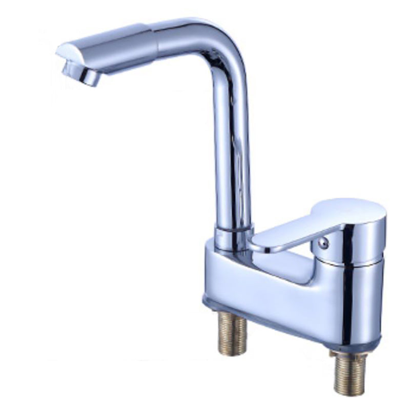 Deck Mounted Center Freestanding Tub Filler Single Handle Freestanding Faucet