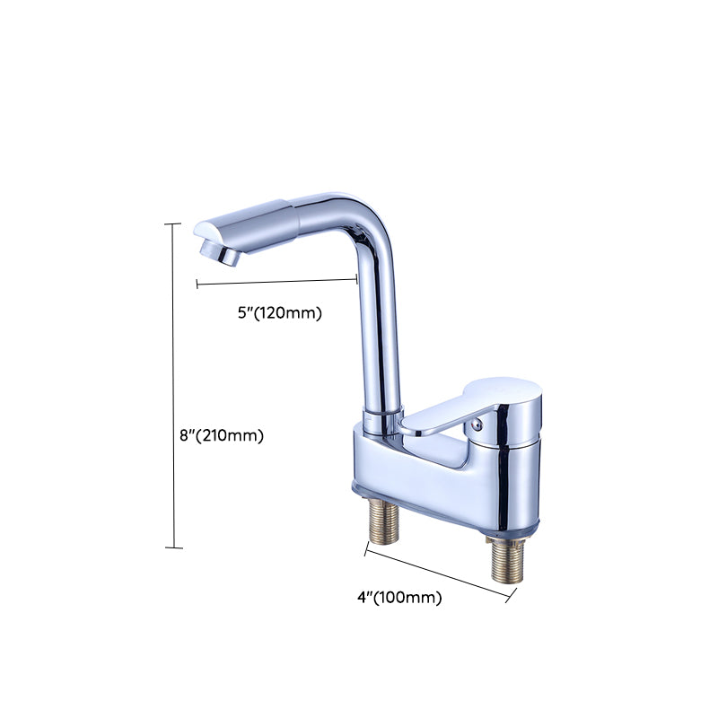 Deck Mounted Center Freestanding Tub Filler Single Handle Freestanding Faucet