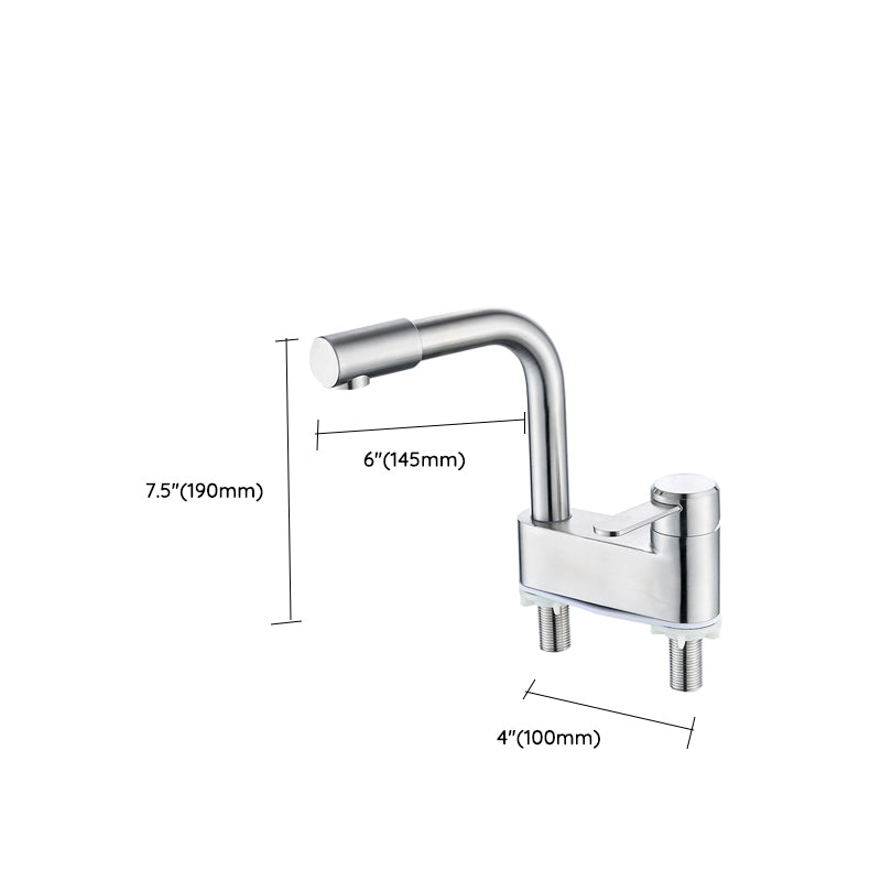 Deck Mounted Center Freestanding Tub Filler Single Handle Freestanding Faucet