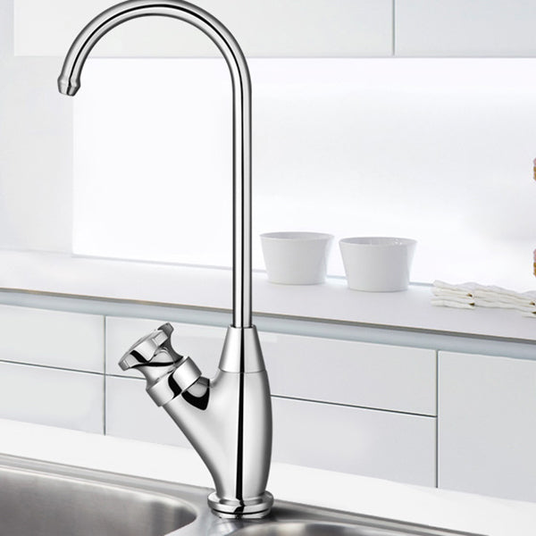 Gooseneck Kitchen Sink Faucet Swivel Spout Drinking Water Dispenser