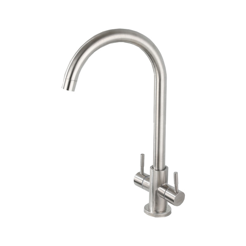 Kitchen Sink Faucet Swivel Spout Double Handle High Arch Kitchen Faucet