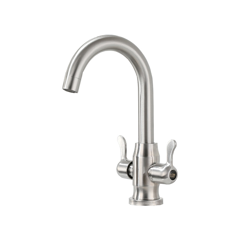 Kitchen Sink Faucet Swivel Spout Double Handle High Arch Kitchen Faucet