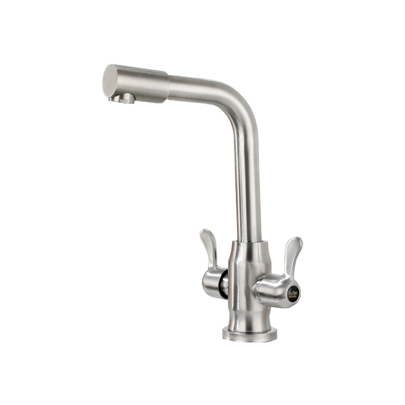 Kitchen Sink Faucet Swivel Spout Double Handle High Arch Kitchen Faucet