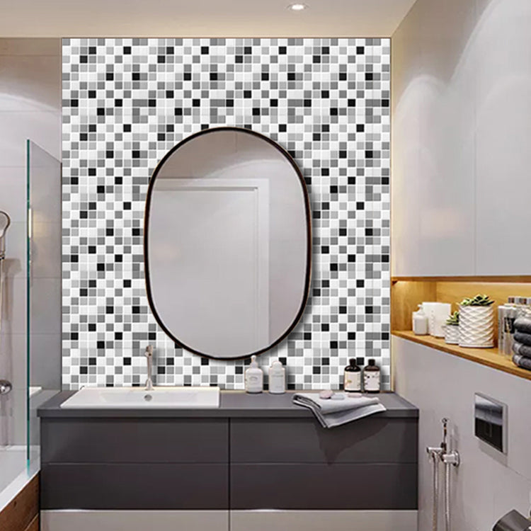 Mosaic Tile Wallpaper Plastic Waterproof Peel & Stick Mosaic Tile