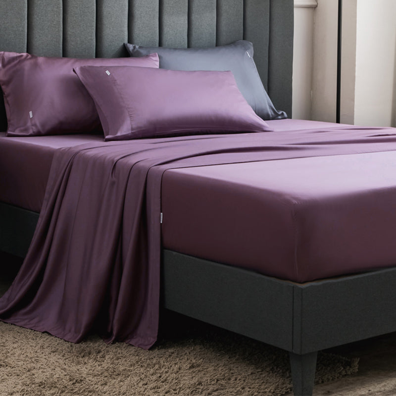 Elegant Sheets Solid Color Non-Pilling Cooling Bed Sheet Set